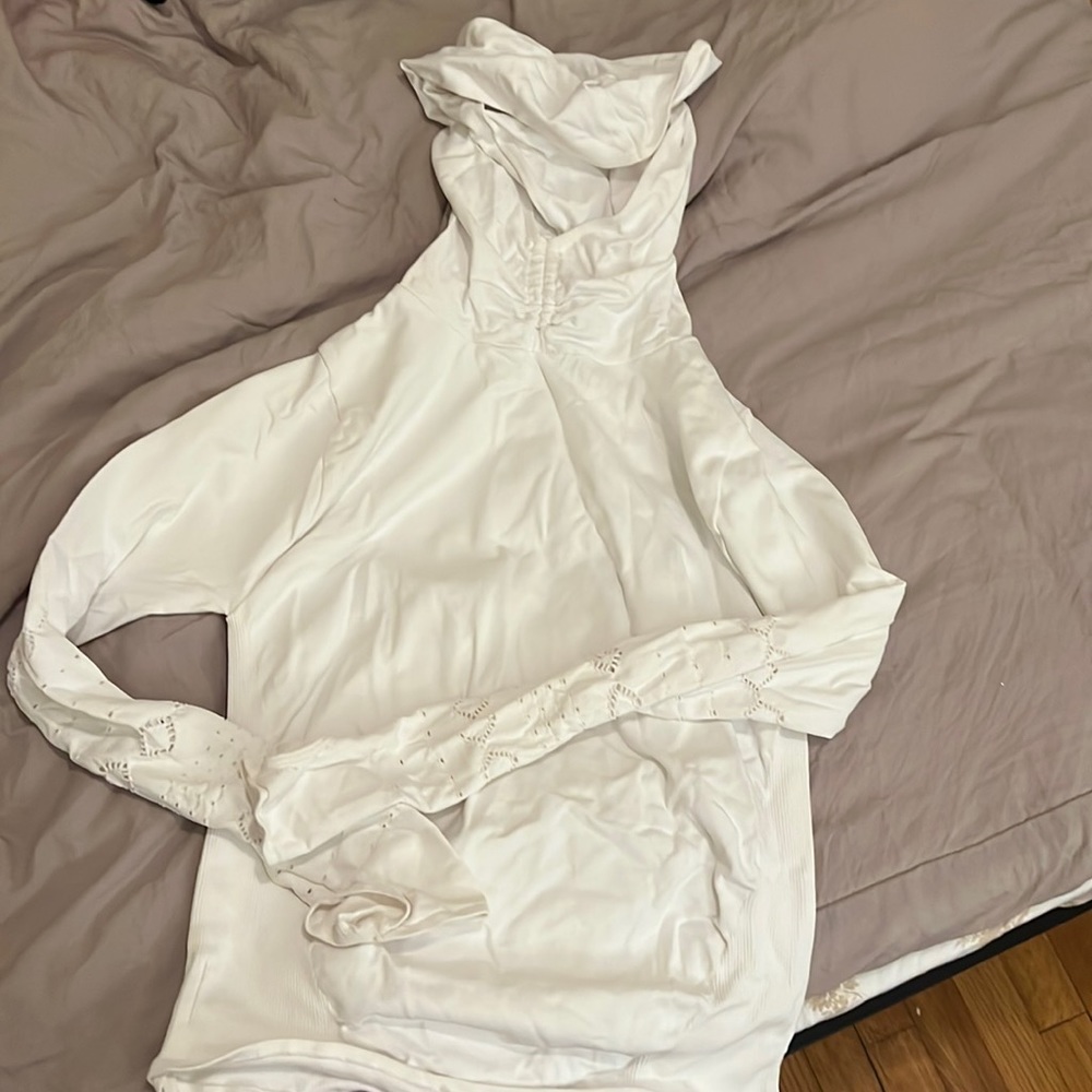 Free people athletic top with hood